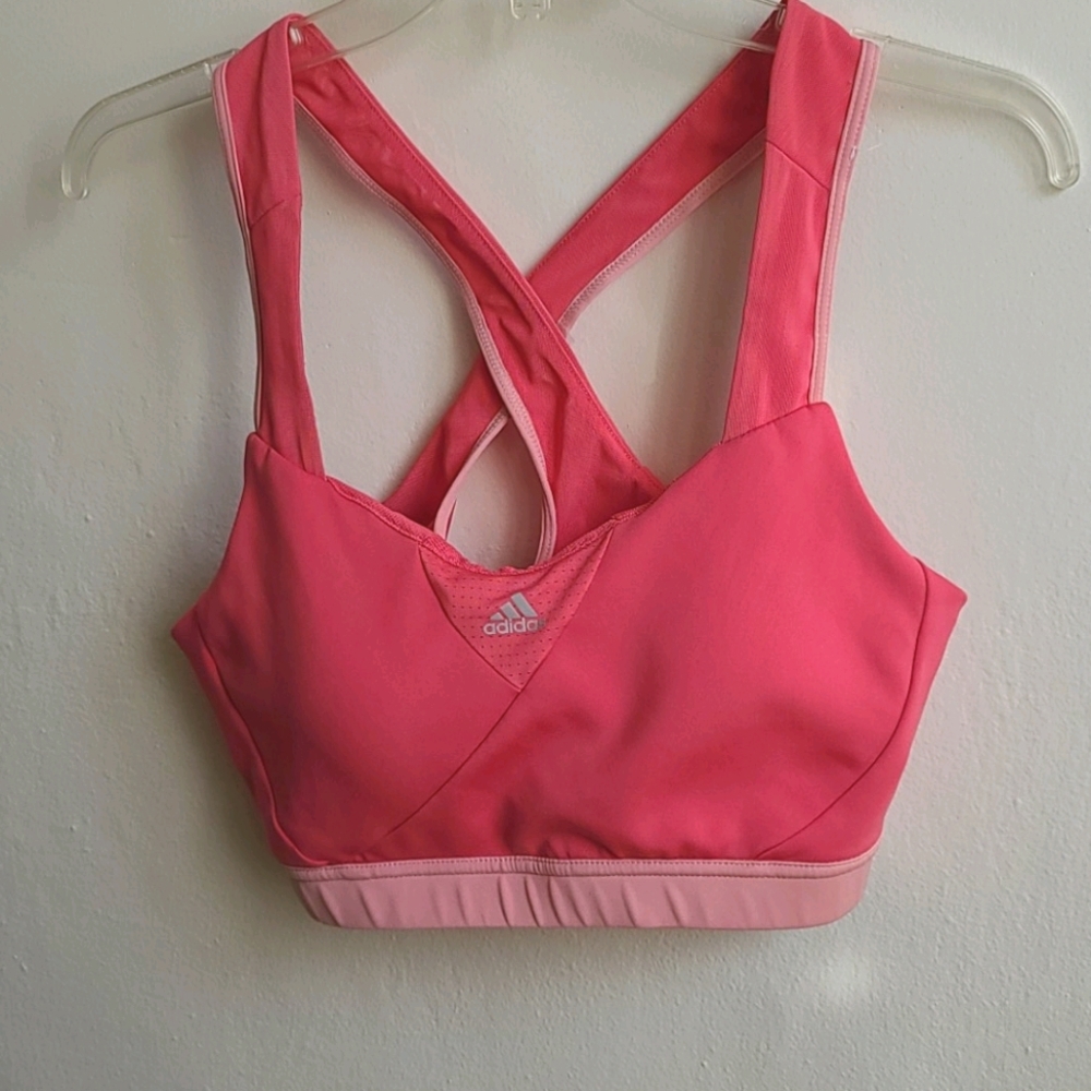 Cute Pink Adidas Racerback Sports Bra
